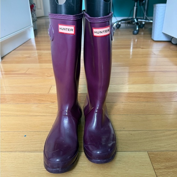 Hunter Shoes - Hunter Original Gloss Purple Rain Boots